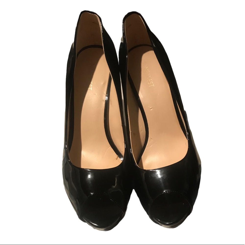 Nine West patten leather heels, EUC, $45, size 9.5